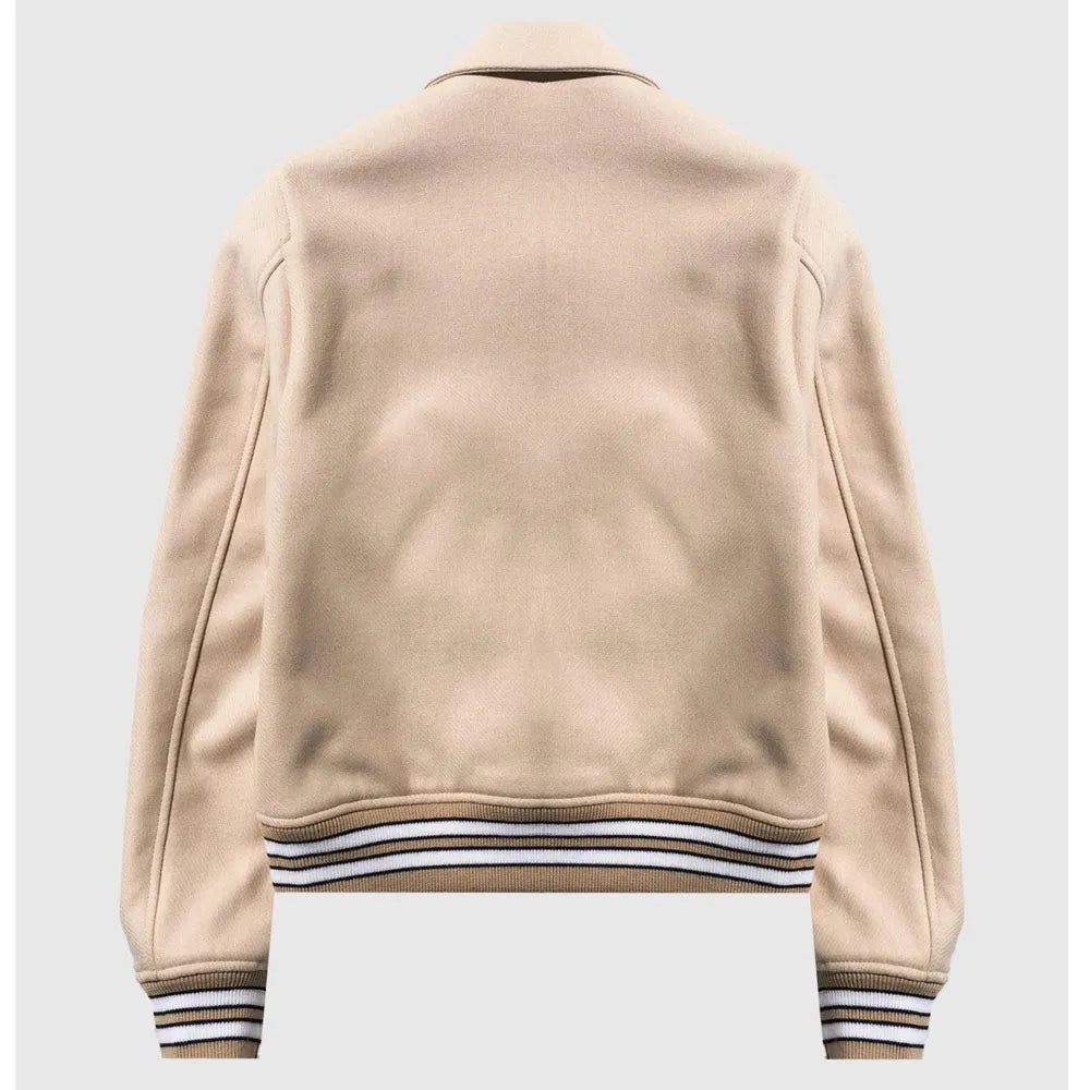 Amiri Bones Letterman Wool Jacket