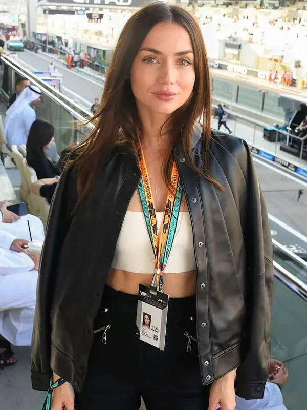 Ana de Armas F1 Grand Prix Leather Jacket