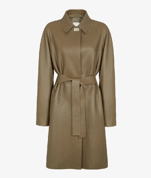 And Just Like That S03 Seema Patel Leather Coat