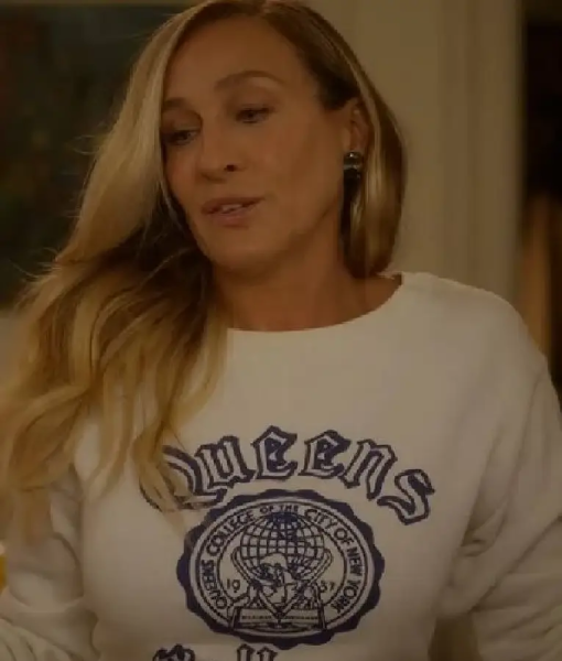 And Just Like That Sarah Jessica Parker Queens College Sweatshirt
