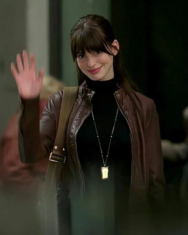The Devil Wears Prada Anne Hathaway Leather Jacket