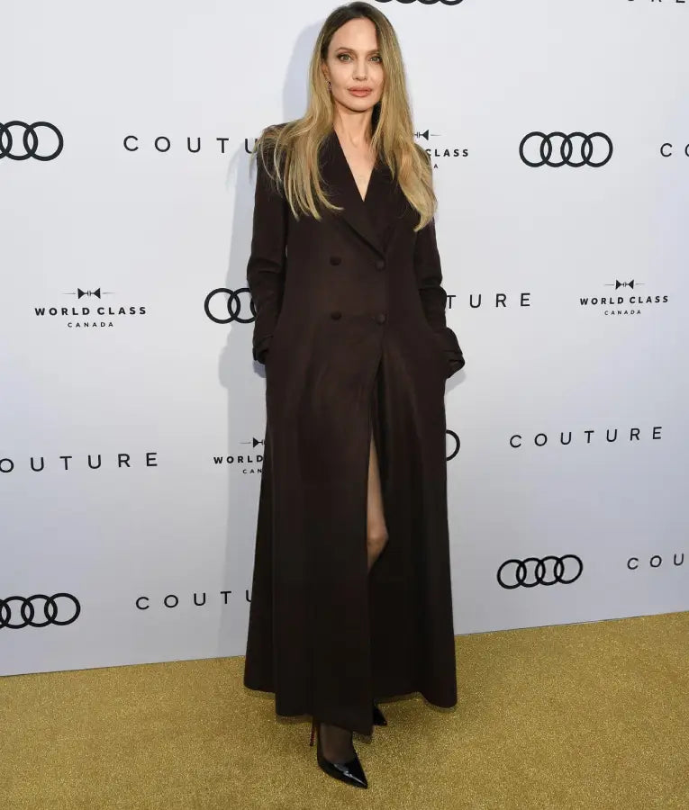 Angelina Jolie 2025 Toronto International Film Festival Long Coat