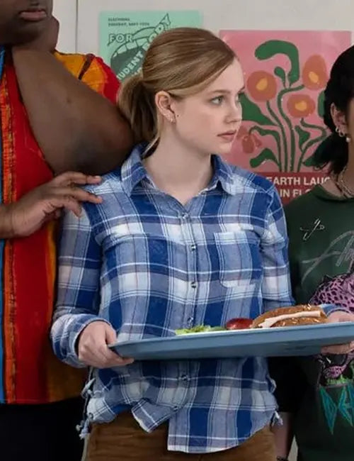 Cady Heron 2024 Movie Mean Girls Blue Shirt