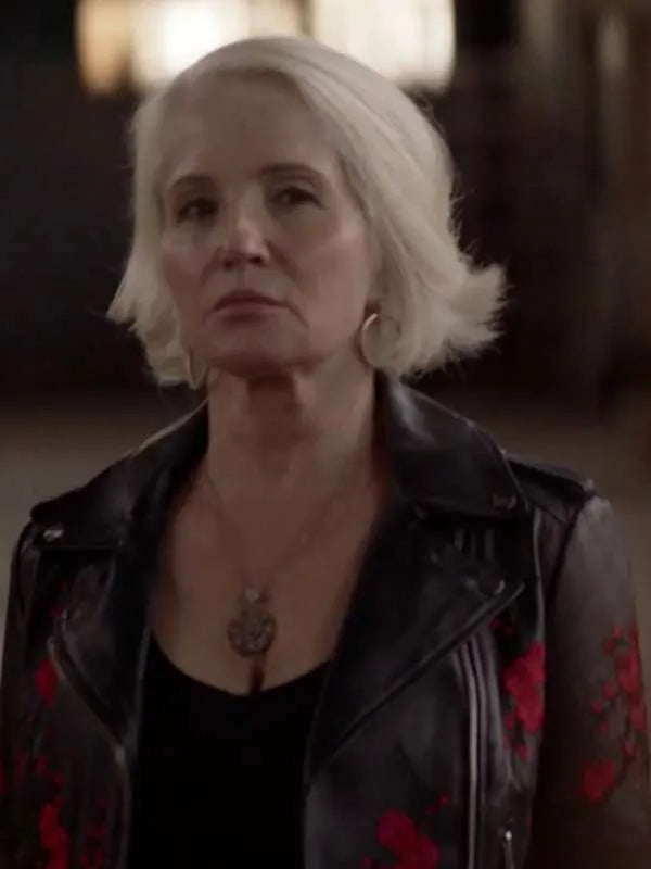 Janine Cody Animal Kingdom Black Leather Jacket