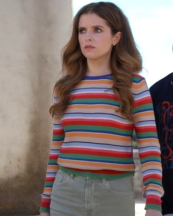 Another Simple Favor 2025 Anna Kendrick Striped Sweater