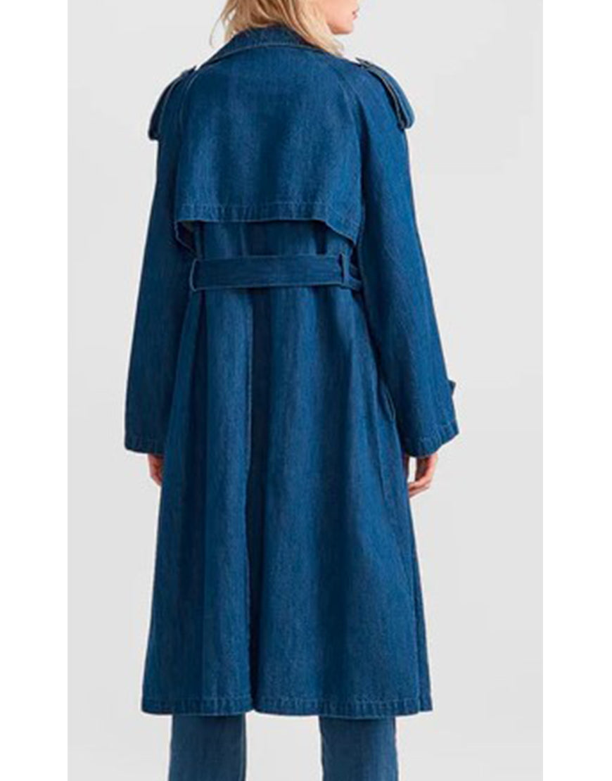 Apple Cider Vinegar 2025 Aisha Dee Denim Trench Coat
