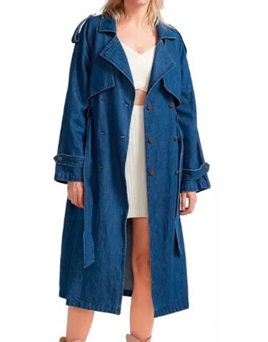 Apple Cider Vinegar 2025 Aisha Dee Denim Trench Coat