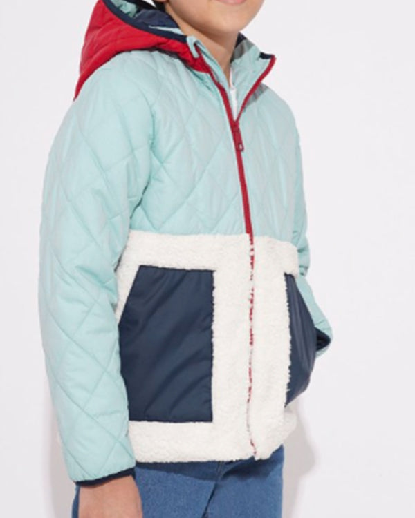 Teacup 2024 Caleb Dolden Blue Quilted Sherpa Jacket