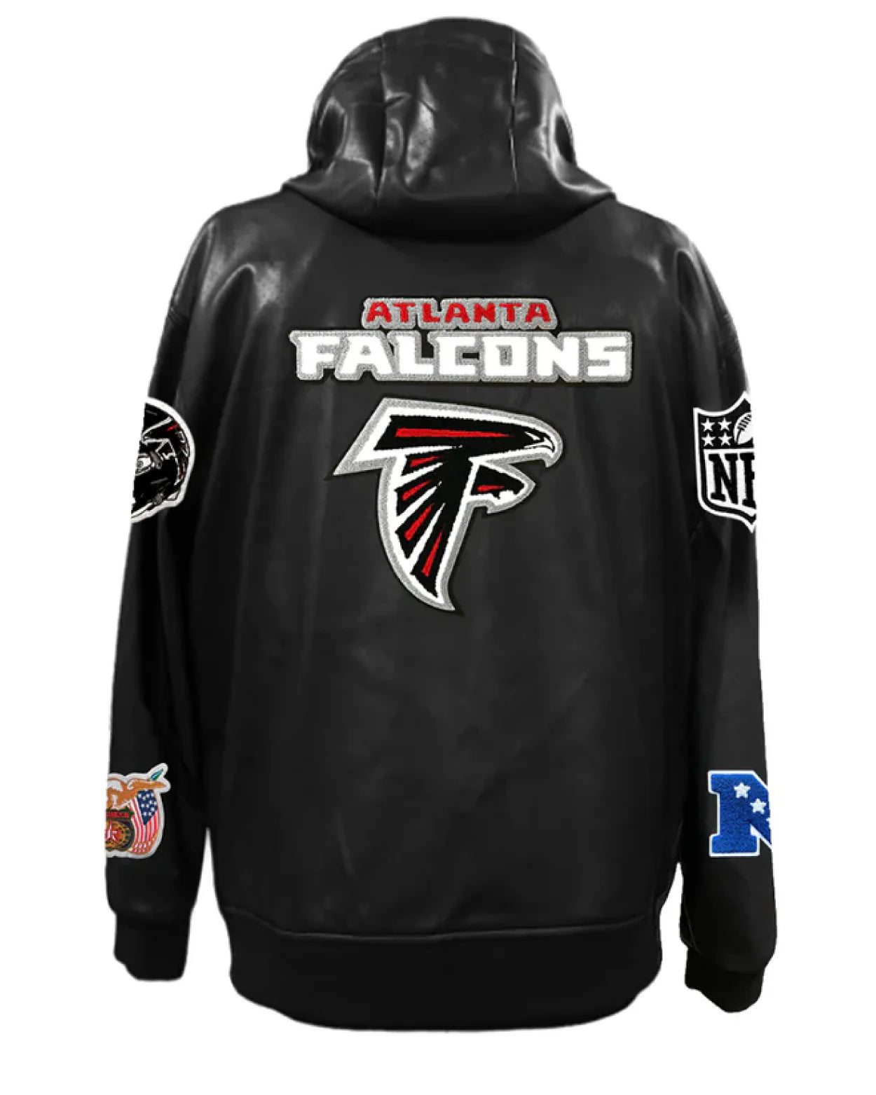 Atlanta Falcons Lightweight Vegan Zip-up Hooded Jacket