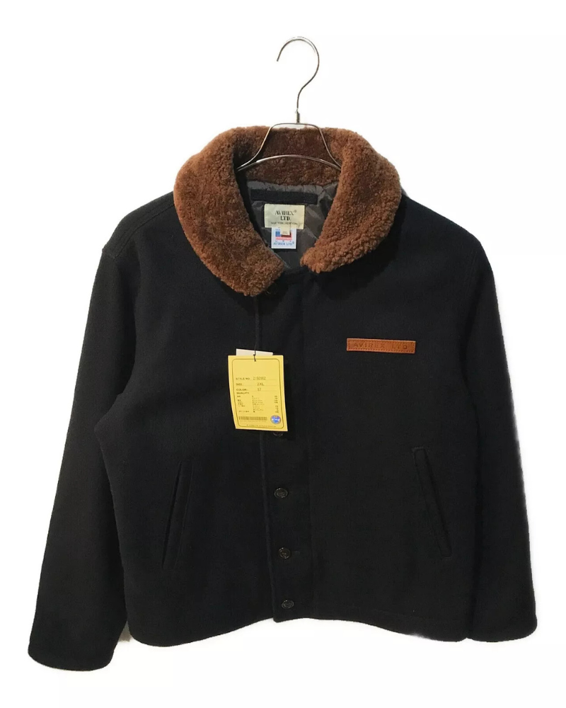 Avirex Melton N-1 Deck Black Jacket