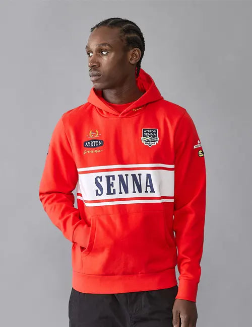 Ayrton Senna Legacy Red Hoodie