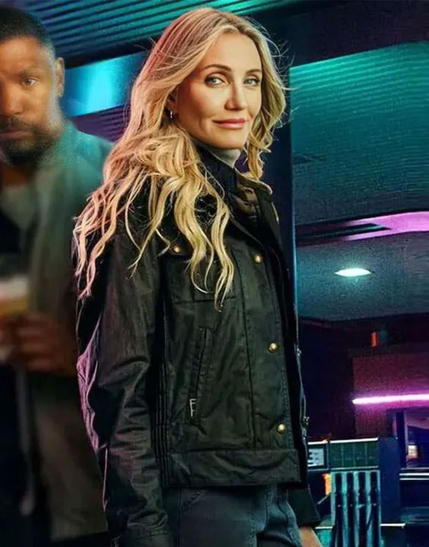 Back In Action 2025 Cameron Diaz Black Jacket