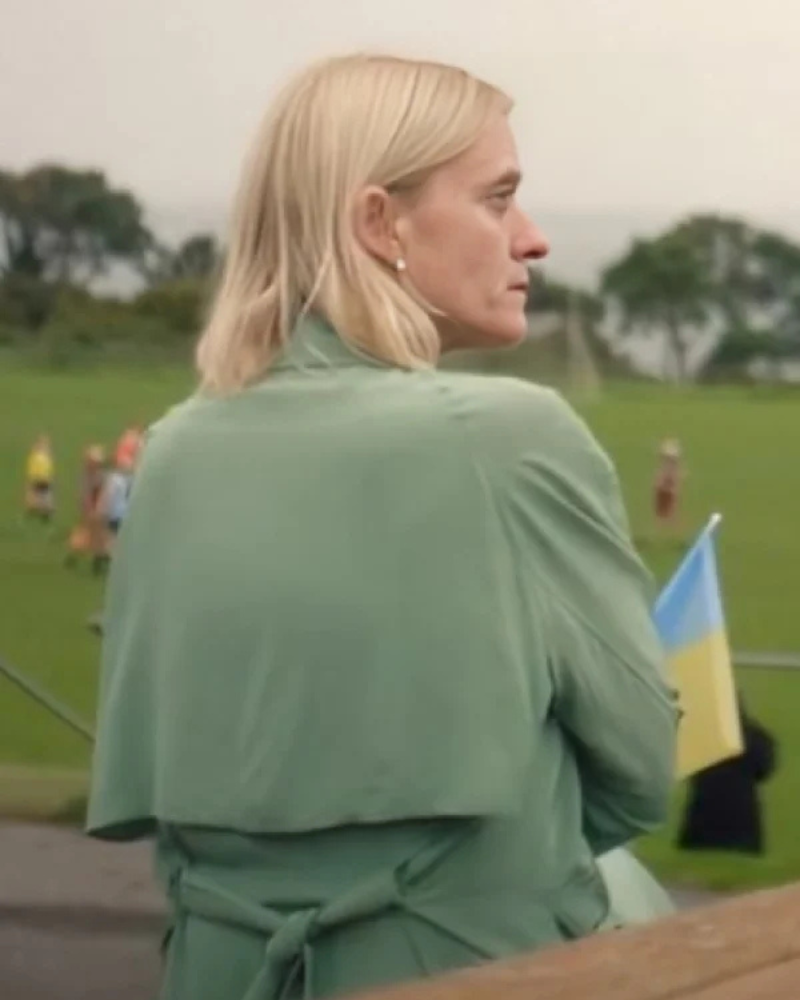 Bad Sisters Anne-marie Duff Green Coat