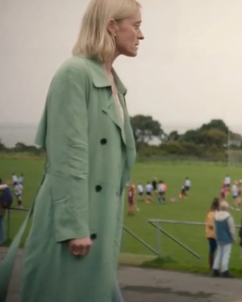 Bad Sisters Anne-marie Duff Green Coat