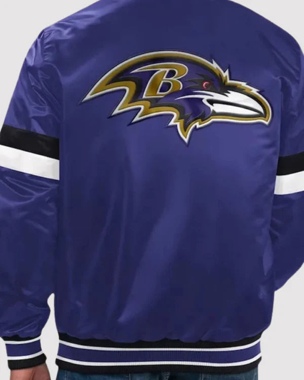 Baltimore Ravens Home Game Purple Varsity Jacket