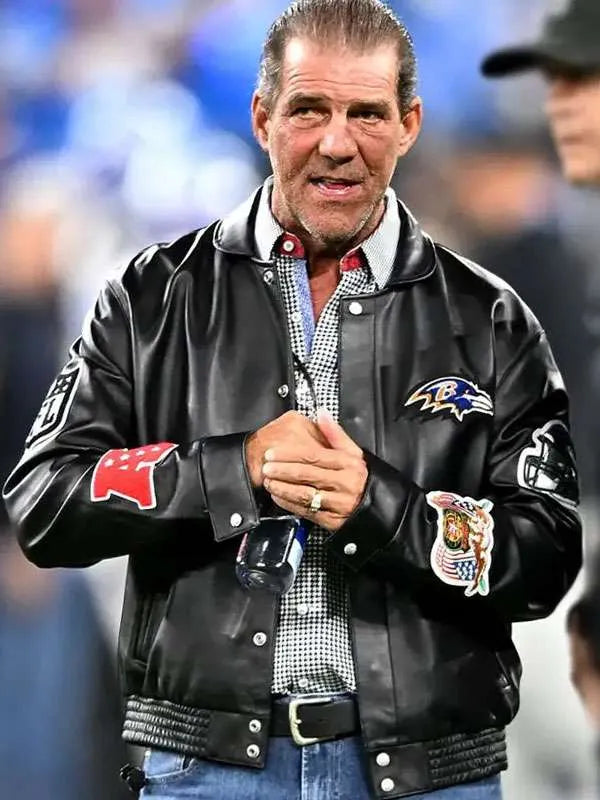Steve Bisciotti Baltimore Ravens Leather Jacket