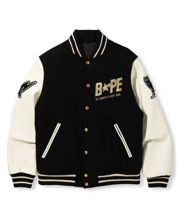 Bape A Bathing Ape OVO Varsity Jacket