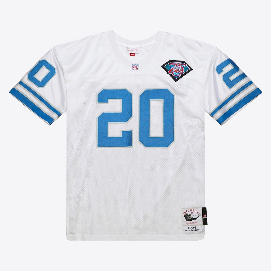 Barry Sanders White Jersey