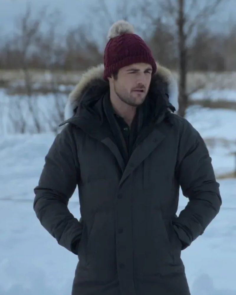 Beau Mirchoff The Finnish Line Grey Hooded Jacket