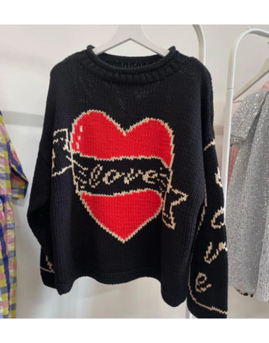BeckaGarveyTVSeriesBadSistersS02EveHewsonLoveBlackHeartSweaters