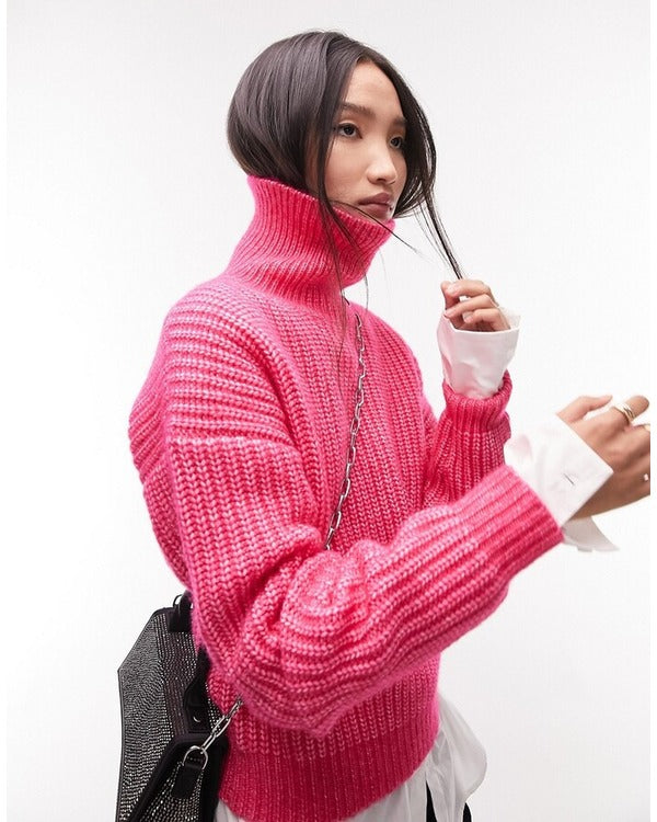 Apple Cider Vinegar 2025 Kaitlyn Dever Pink Knitted Jumper