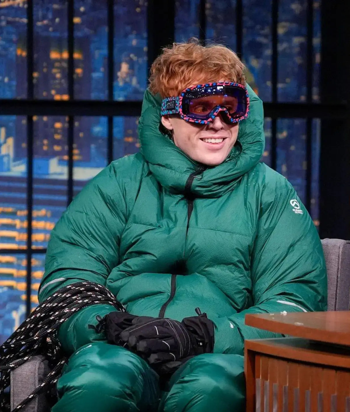 Ben Marshall Late Night With Seth Meyers S13 Puffer Jacket