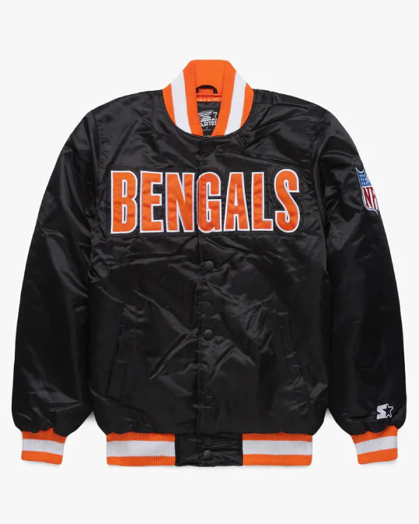 Bengals-Blackout-Satin-Varsity-Jacket