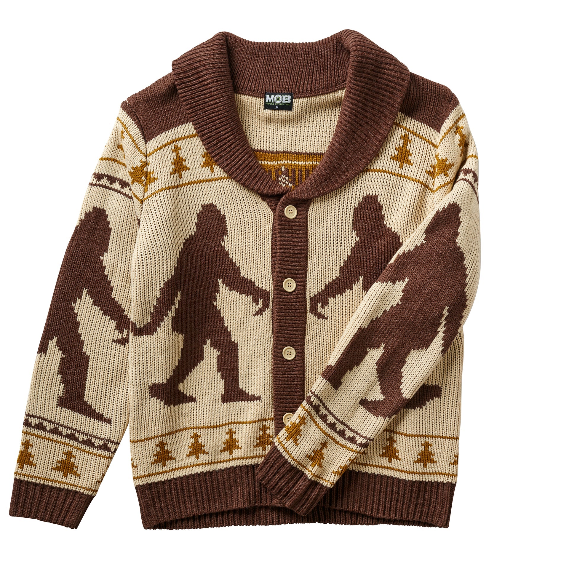 Bigfoot Sasquatch Cardigan