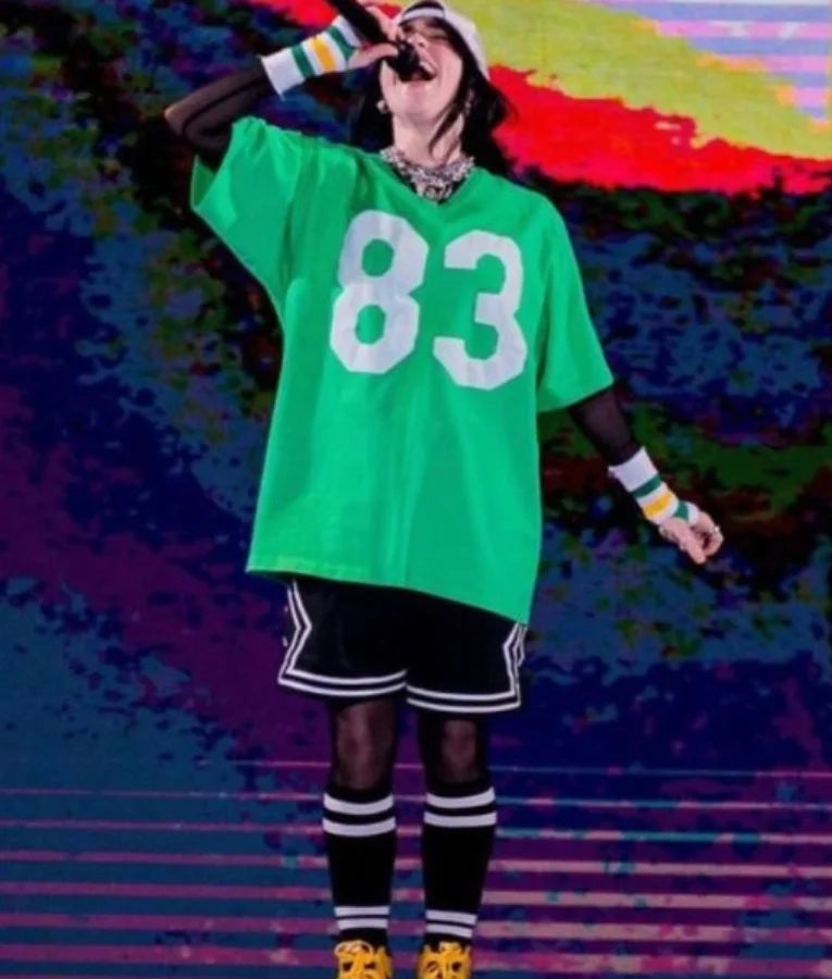 Billie Eilish 83 Green Jersey