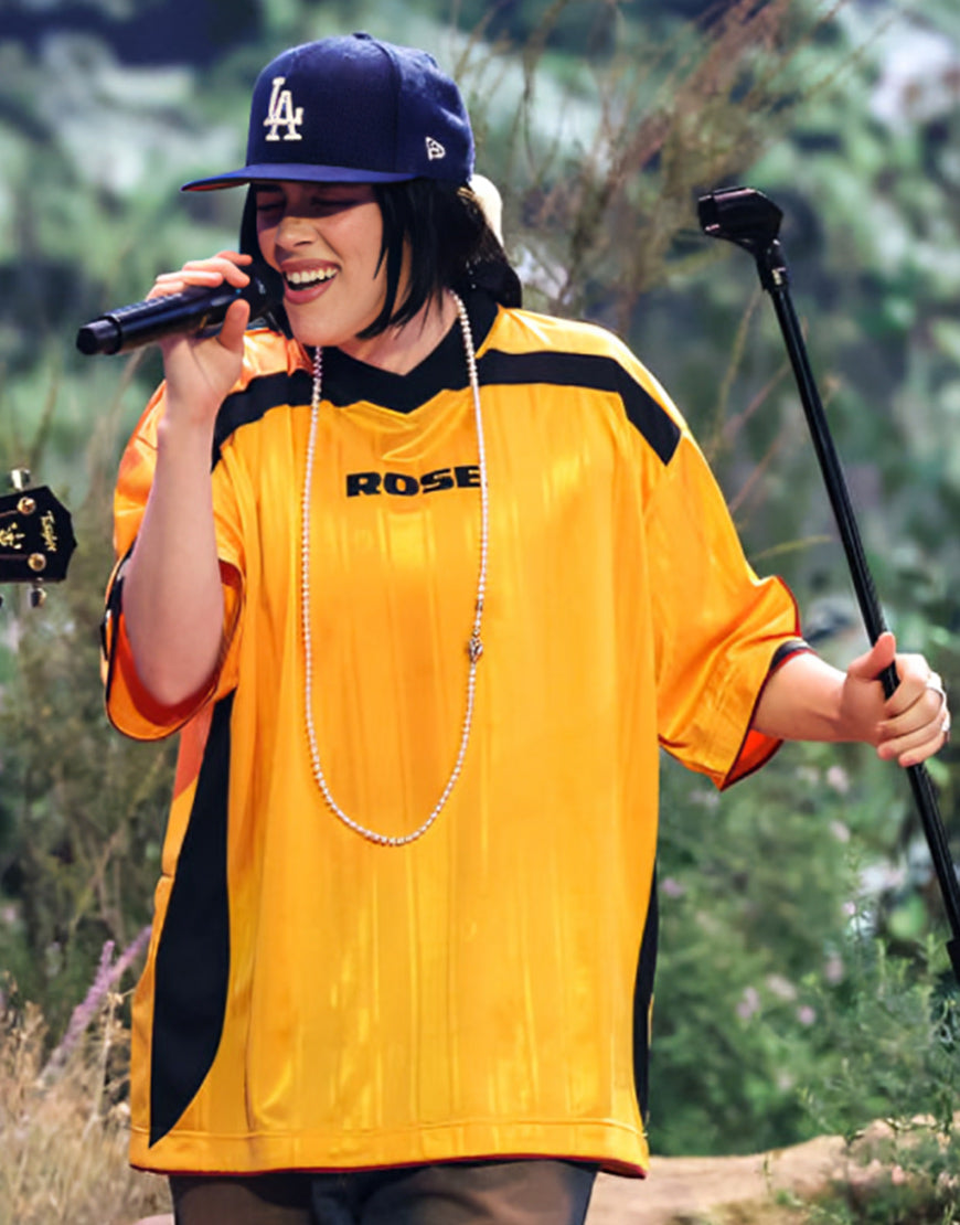 Billie Eilish Grammy Awards 2025 Orange T-shirt