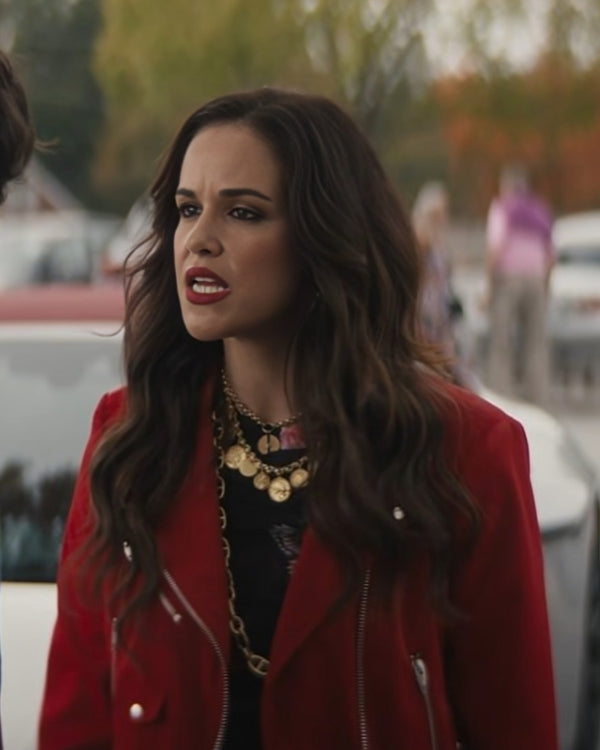 Grosse Pointe Garden Society Melissa Fumero Red Leather Jacket