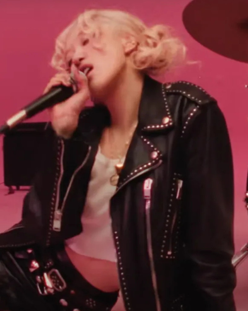 BlackPink Rose APT Song 2024 Black Leather Jacket