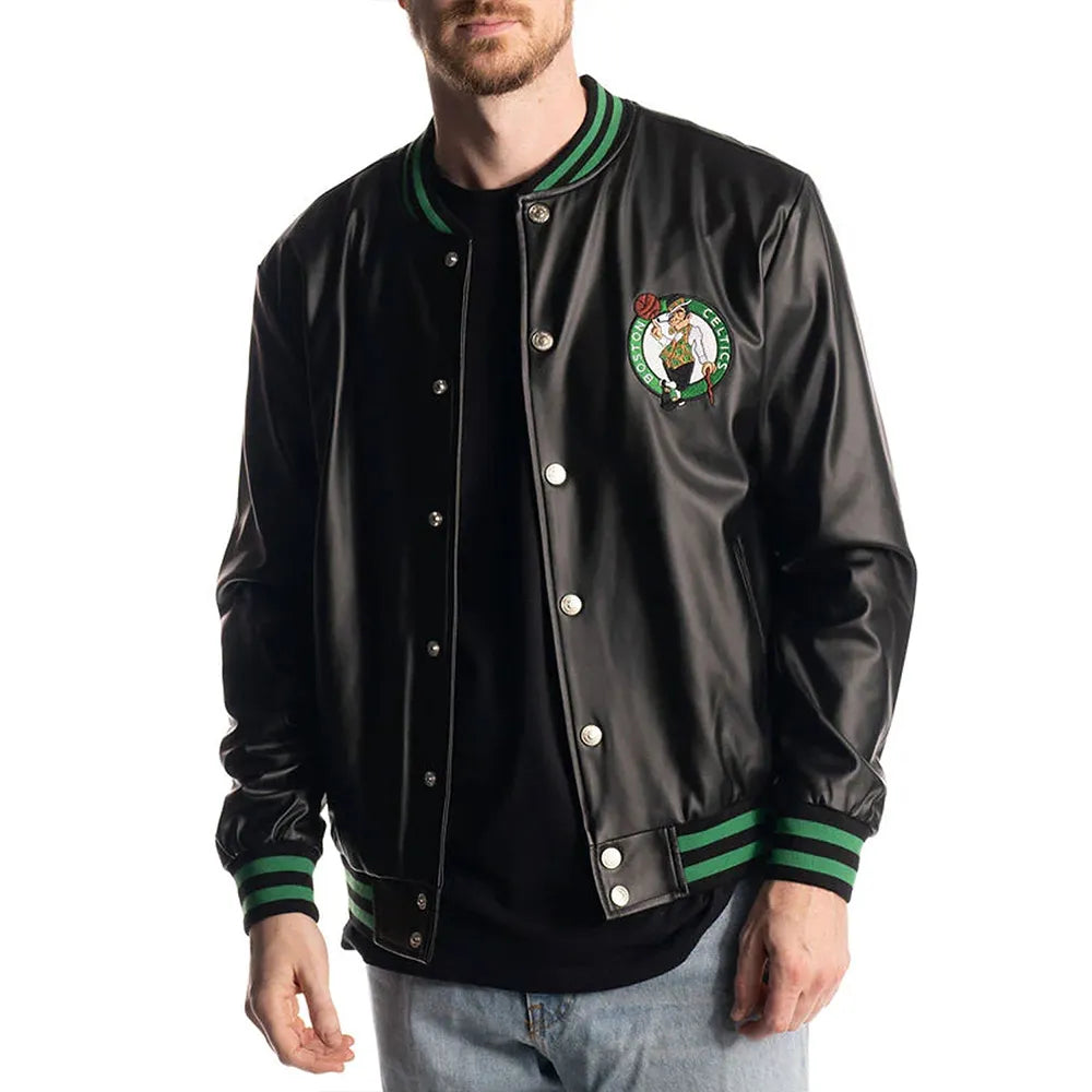 Boston Celtics Metallic Black Jacket