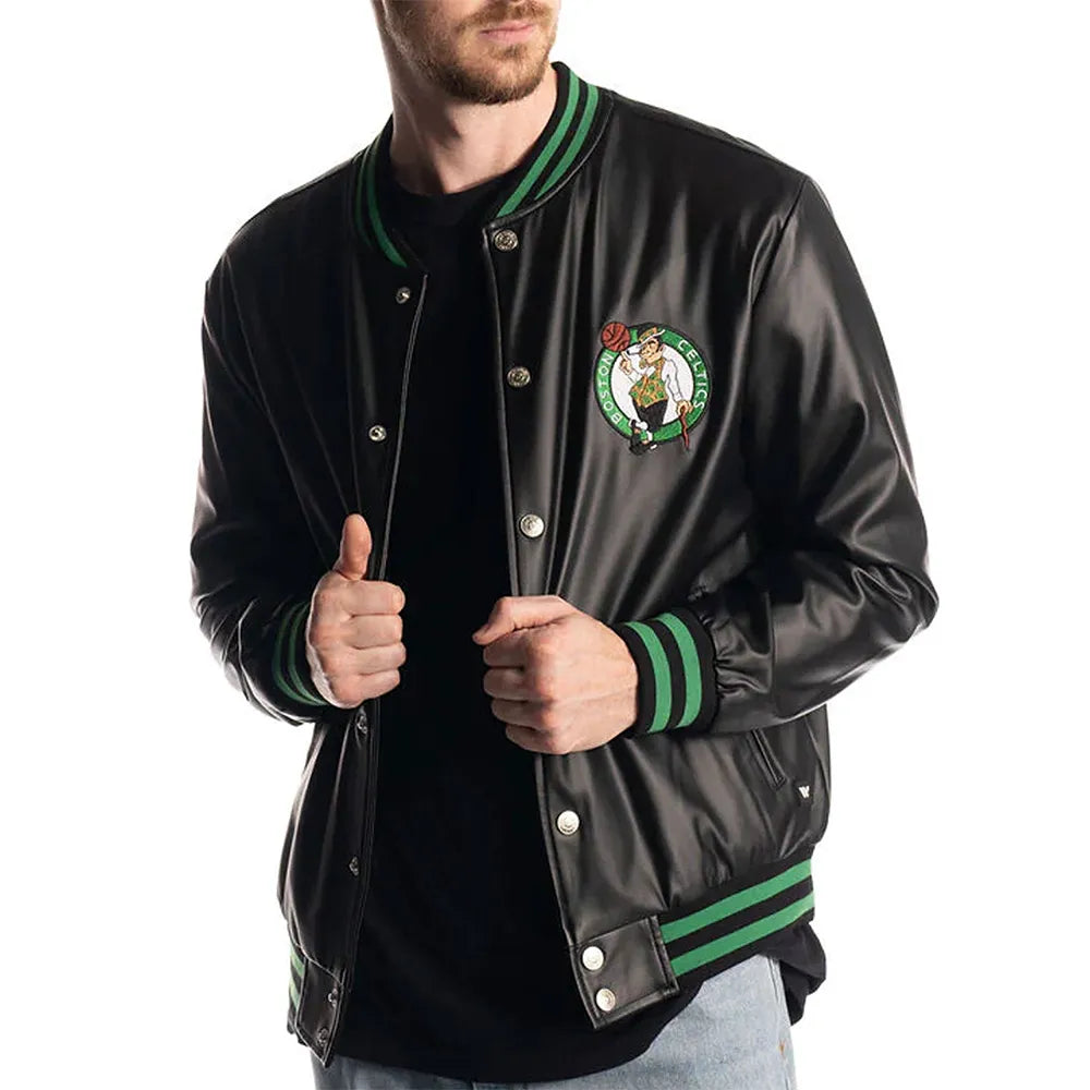 Boston Celtics Metallic Black Jacket