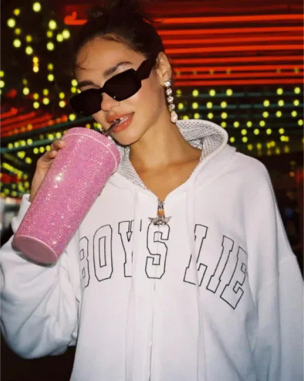 Boys Lie White Hoodie