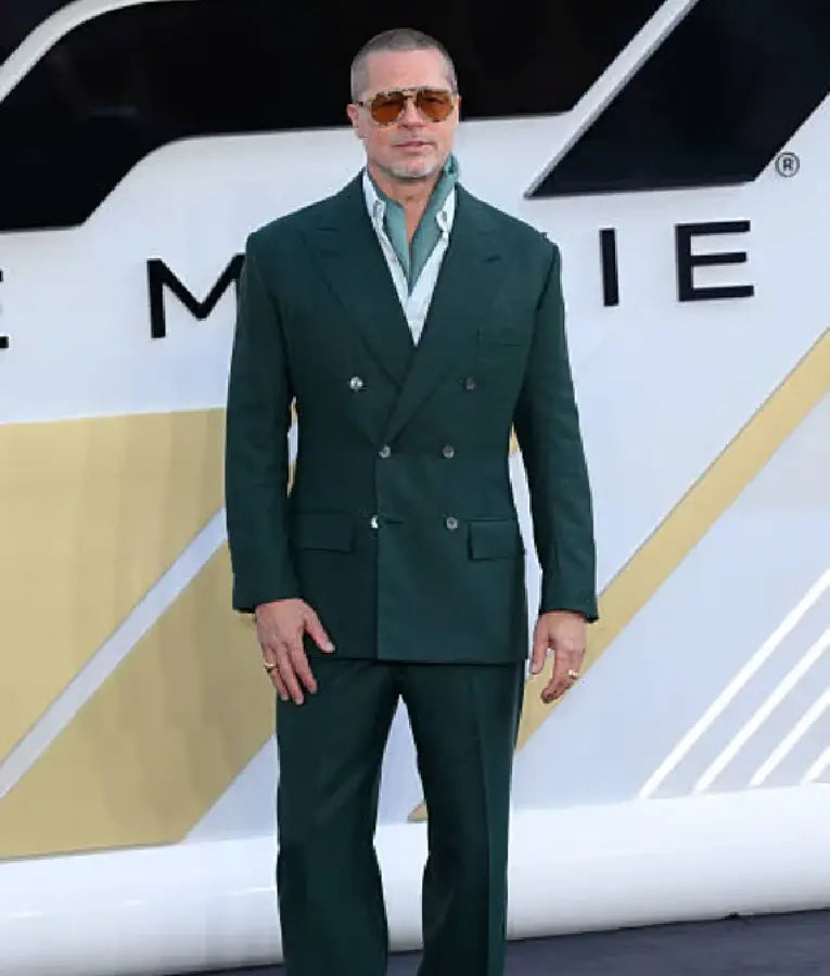 Brad Pitt F1 The Movie European Premiere Green Blazer