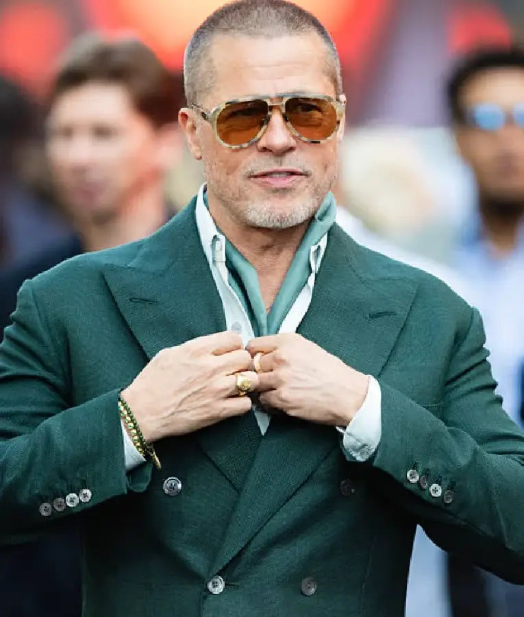 Brad Pitt F1 The Movie European Premiere Green Blazer