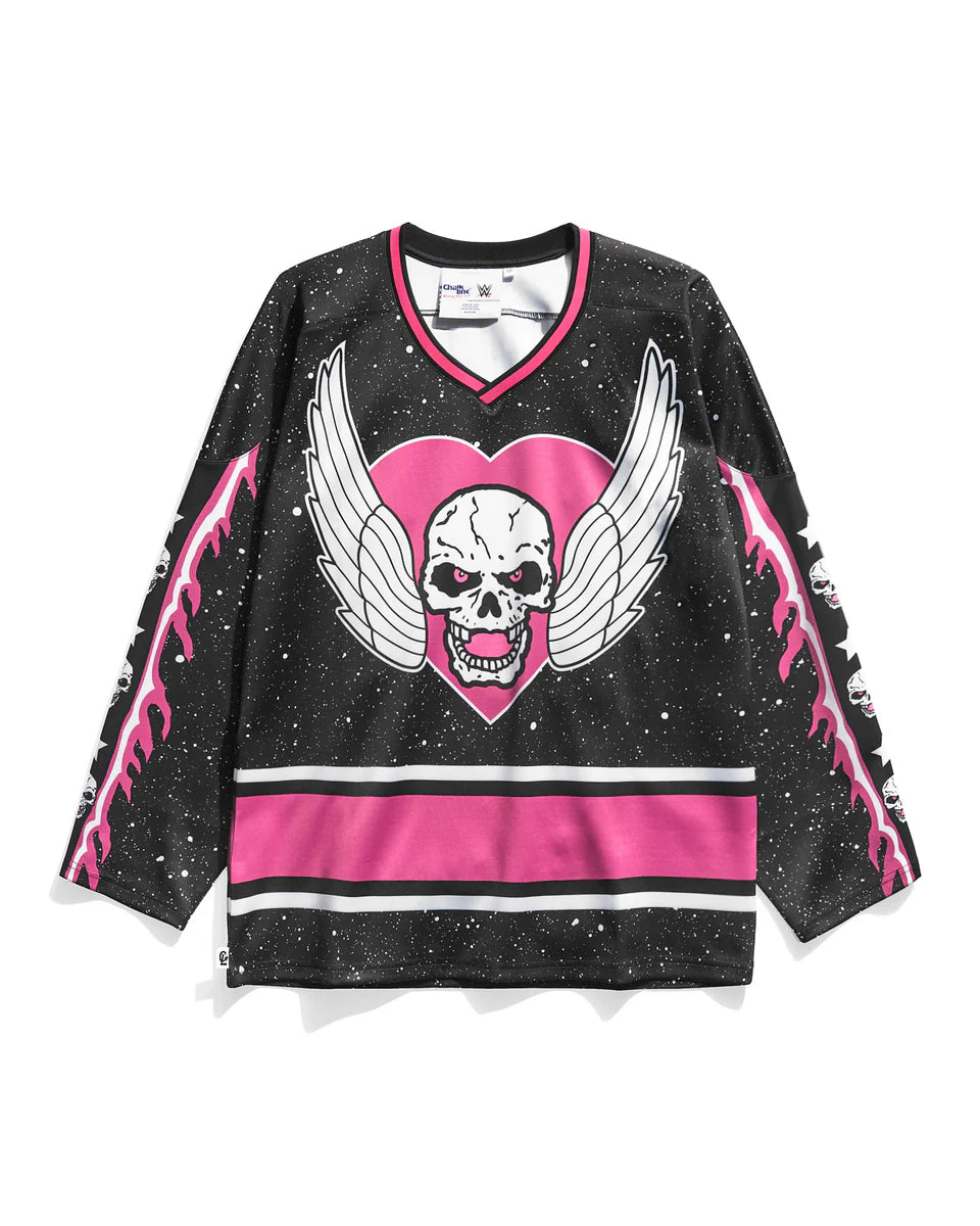 Bret Hart Speckle Black Hockey Jersey