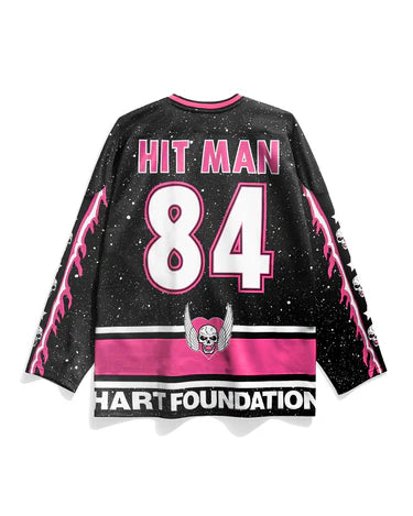Bret Hart Speckle Black Hockey Jersey