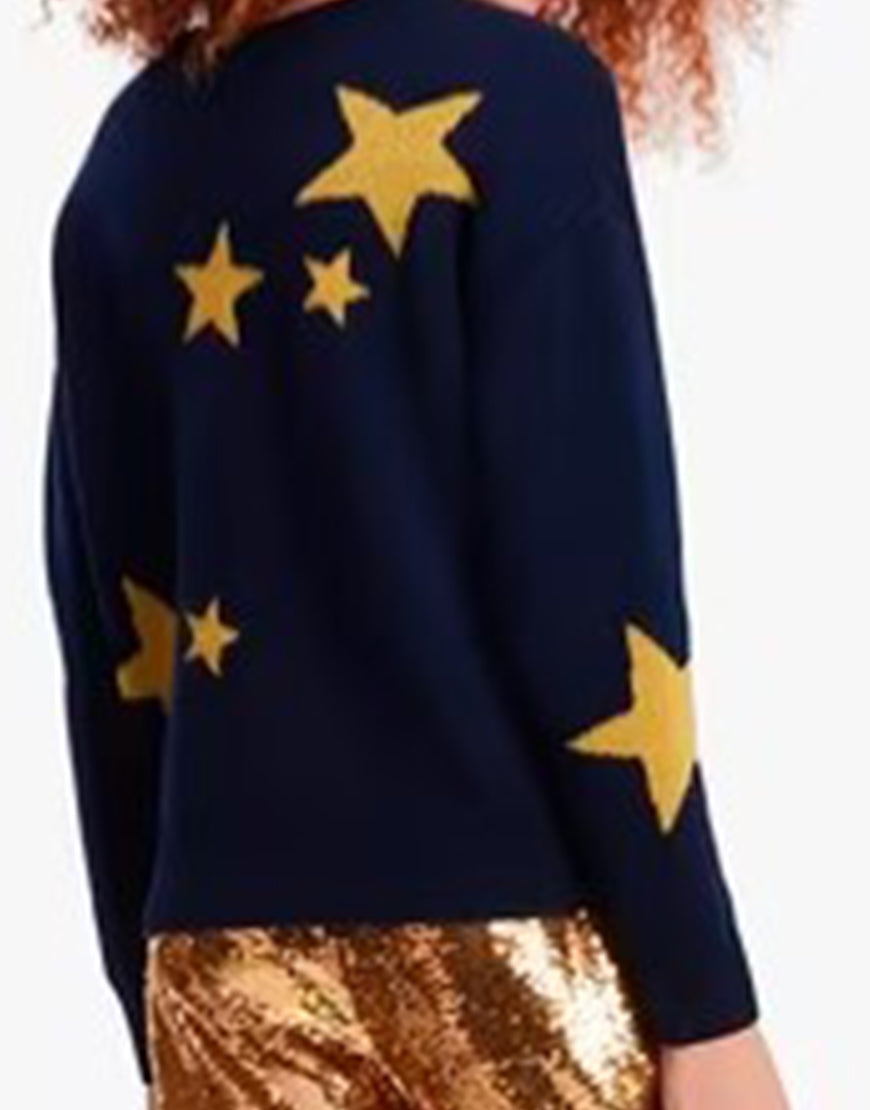 Holiday Crashers 2024 Daniella Monet Star Sweater