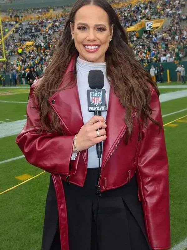 Bridget Condon Maroon Leather Jacket
