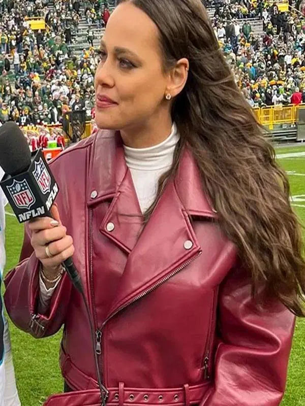 Bridget Condon Maroon Leather Jacket