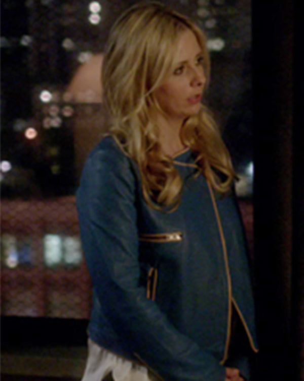 BridgetKellyTV-SeriesRingerS01SarahMichelleGellarBlueLeatherJacket
