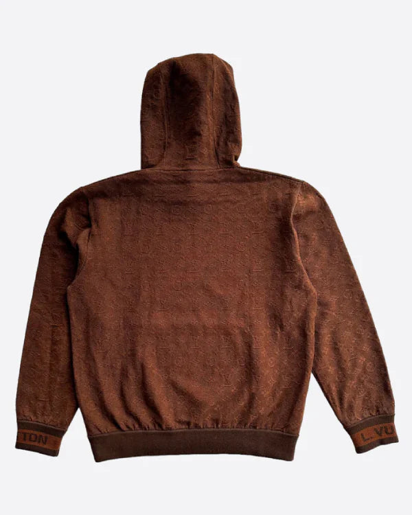 Brown Monogram Track Hoodie