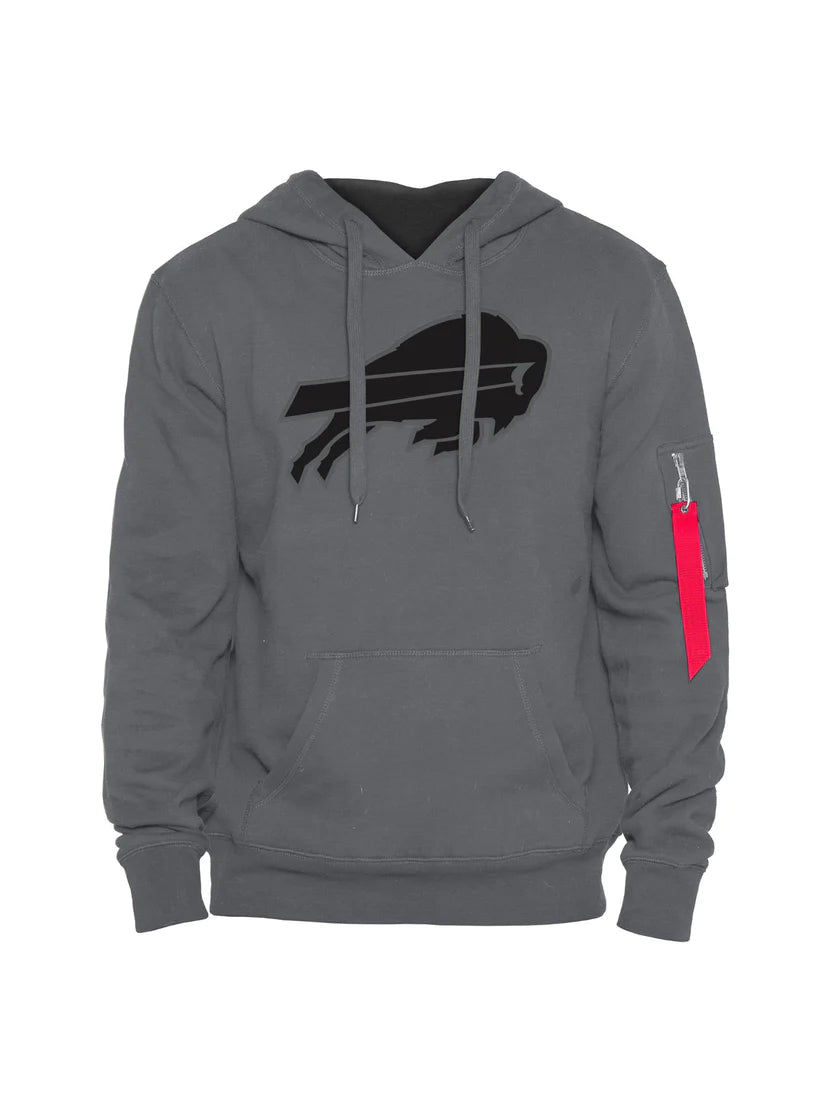 Buffalo Bills X Alpha X New Era Grey Hoodie