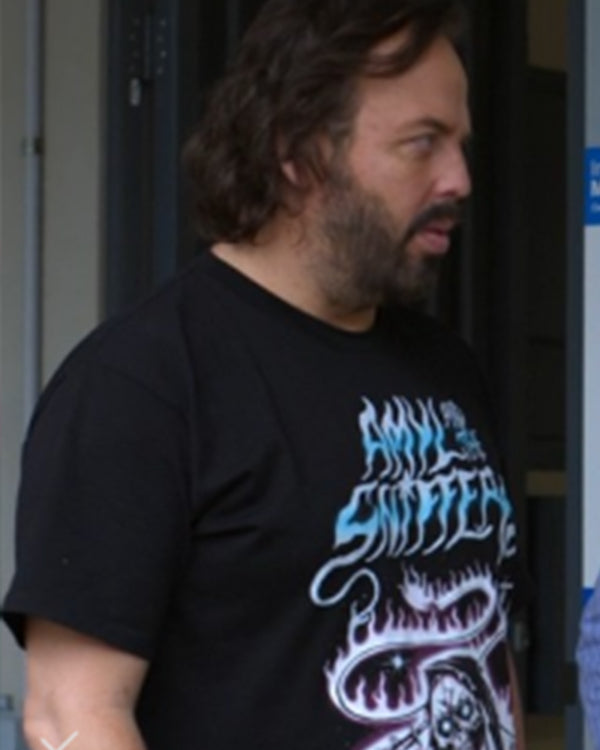 Bump S05 Angus Sampson Black Graphics T-Shirt