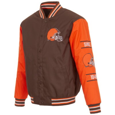 Buster Cleveland Browns Full-Snap Varsity Jacket