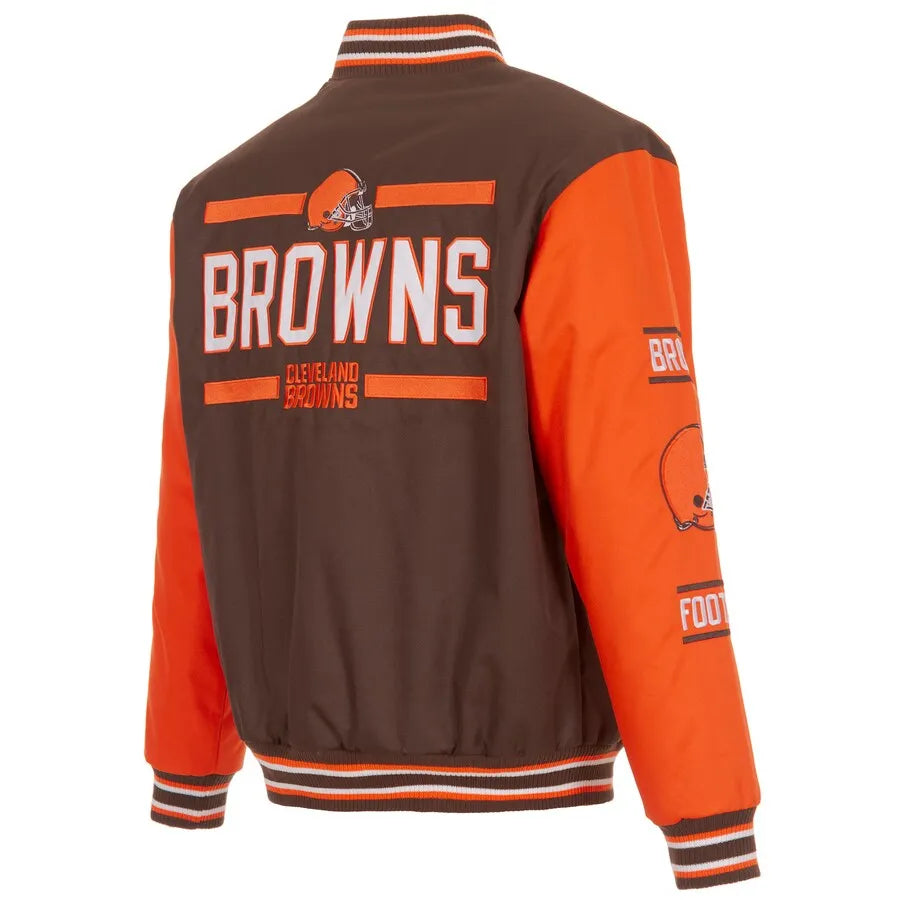 Buster Cleveland Browns Full-Snap Varsity Jacket