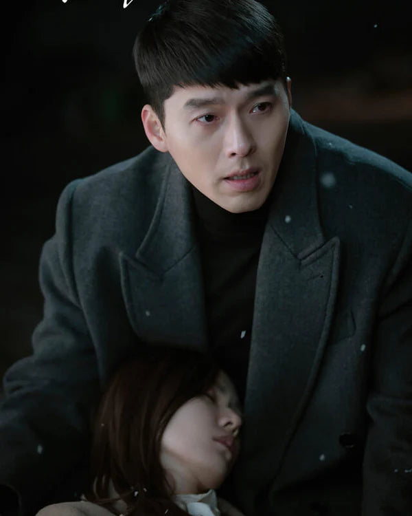 CLOY Hyun Bin Gray Long Coat