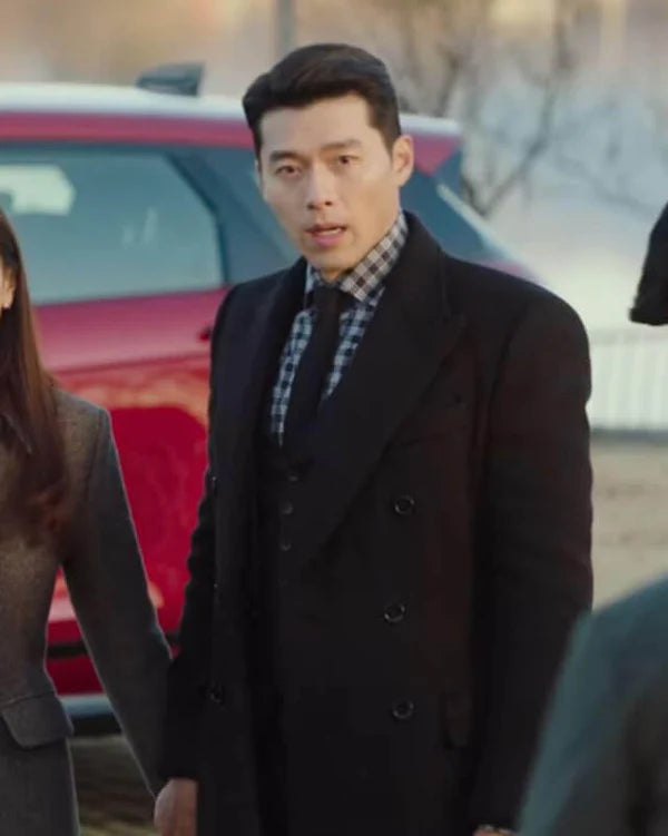 Hyun Bin CLOY Black Long Coat